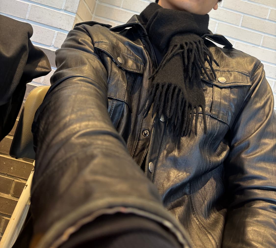 버버리 램스킨 자켓 L 상품이미지7