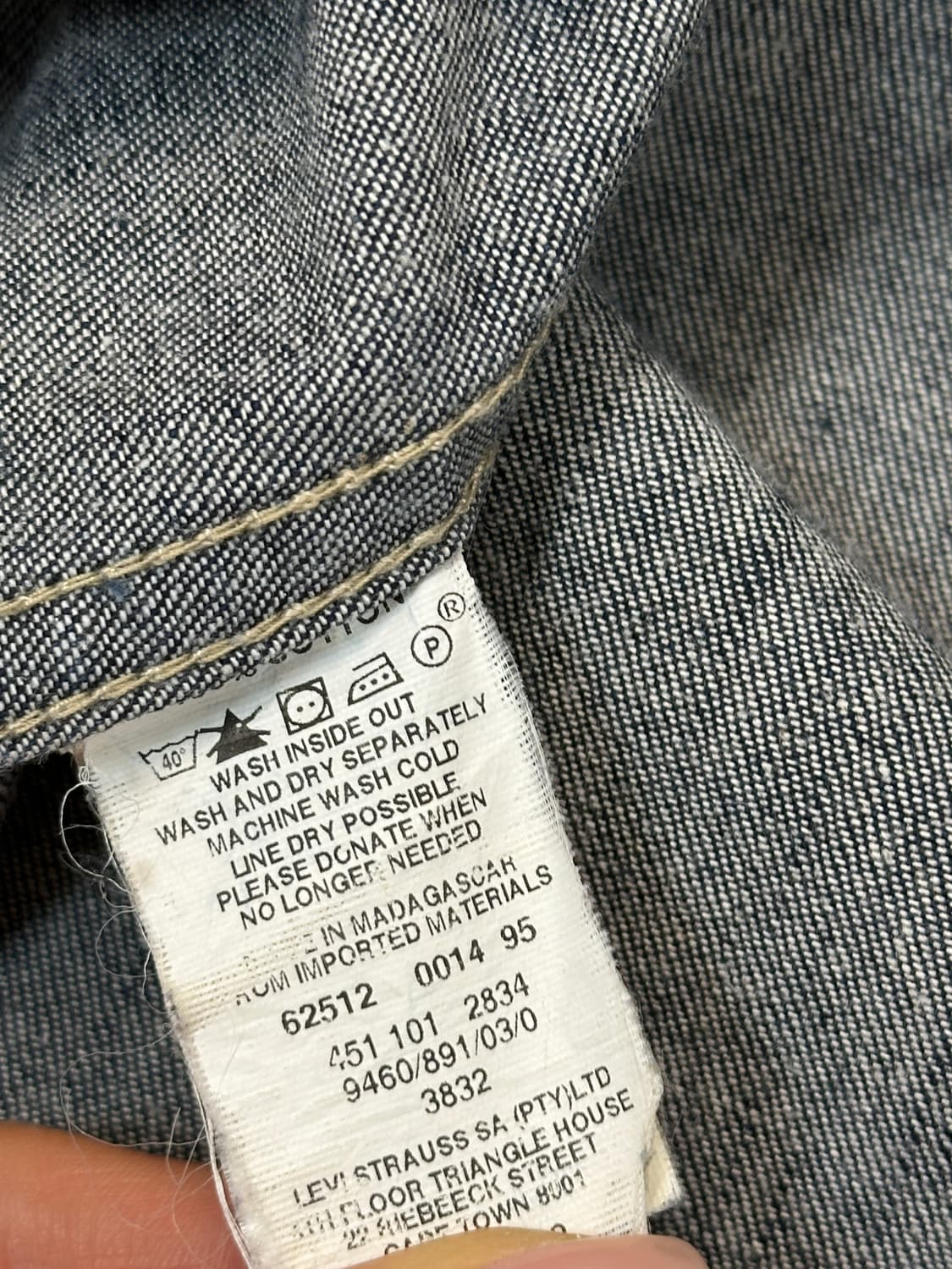 리바이스 논페이드 데님 셔츠(95) 상품이미지4