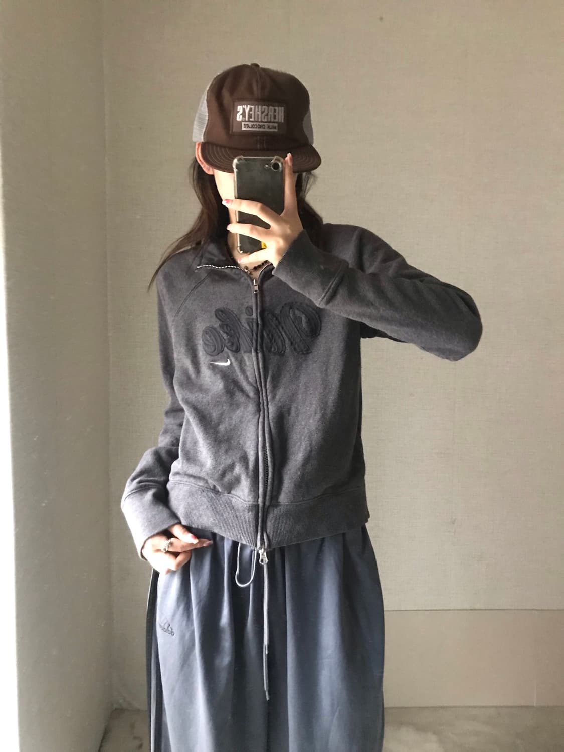 나이키 빅로고 투웨이 면집업 상품이미지3