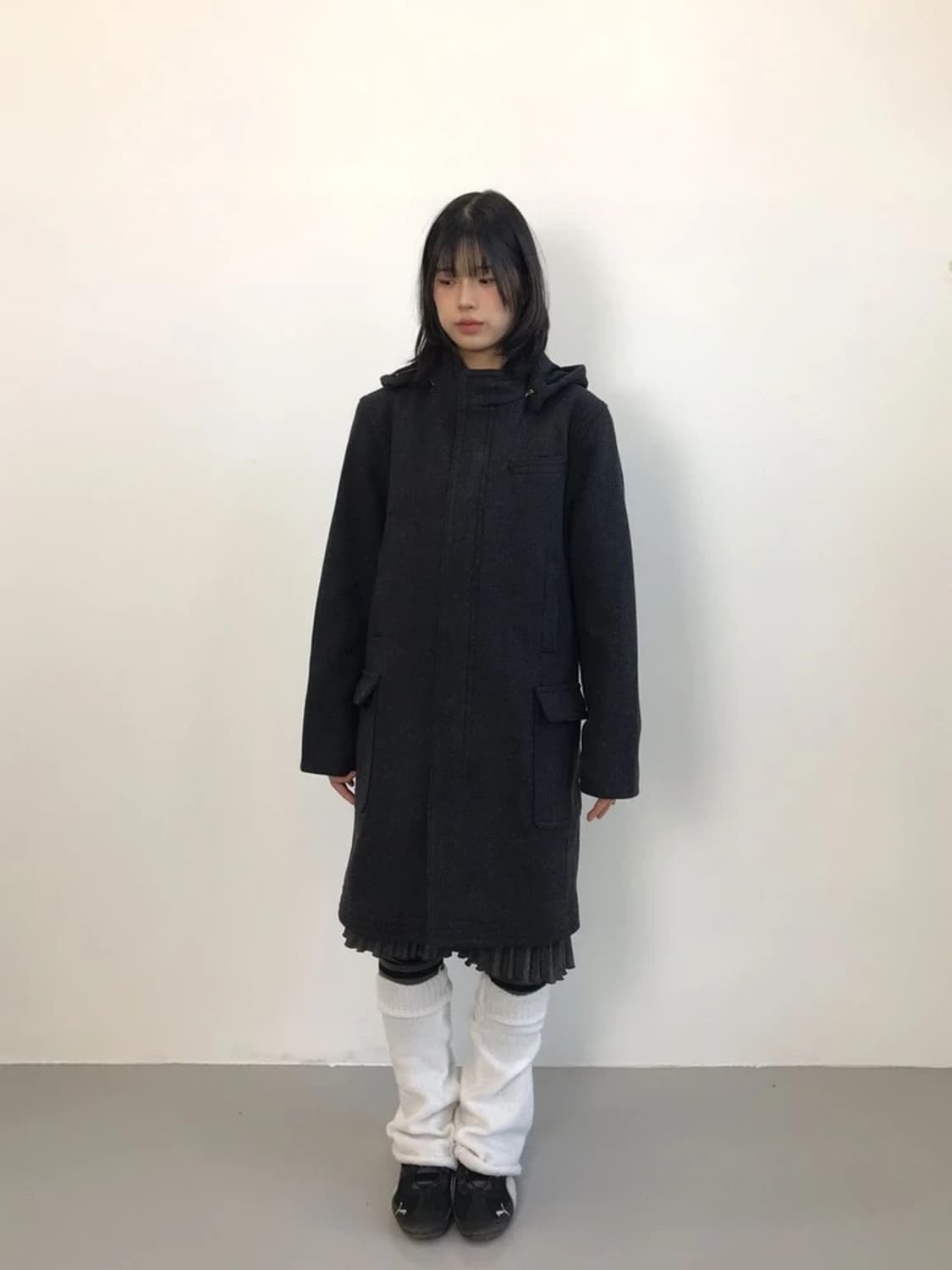 GAP Wool Blend Hooded Coat 상품이미지1