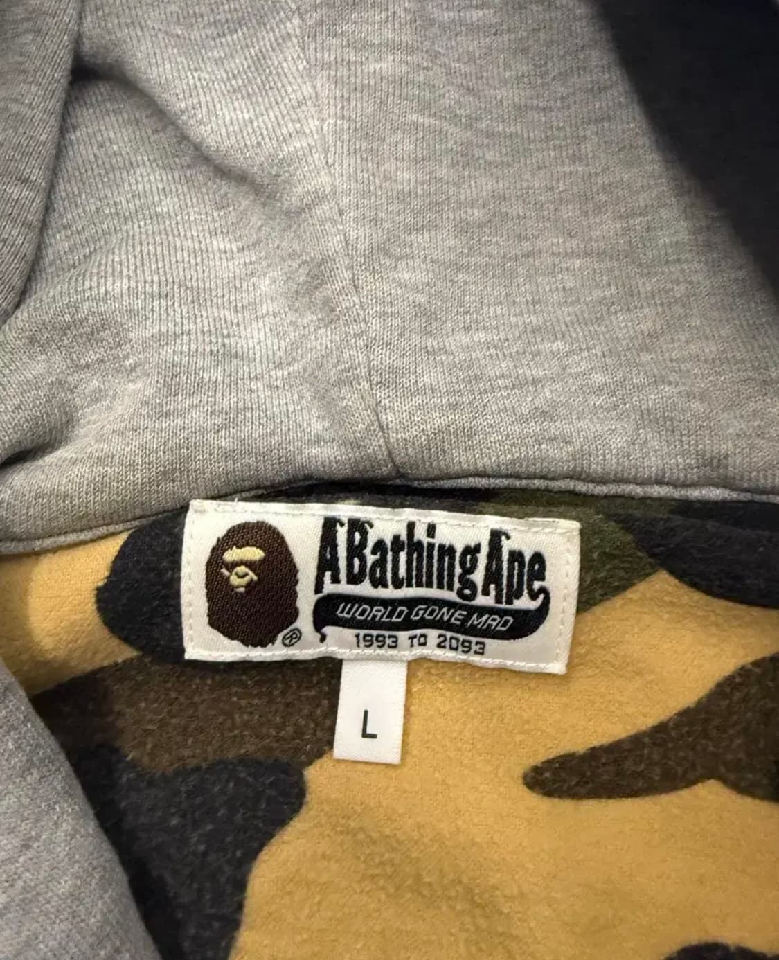 베이프 황계 샤크셔츠 L 상품이미지2