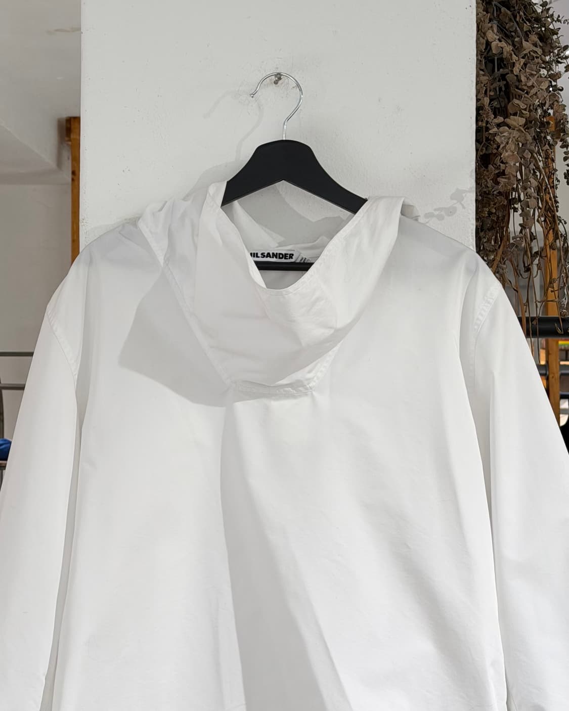 질샌더 화이트 하이넥 후드 자켓 상품이미지4