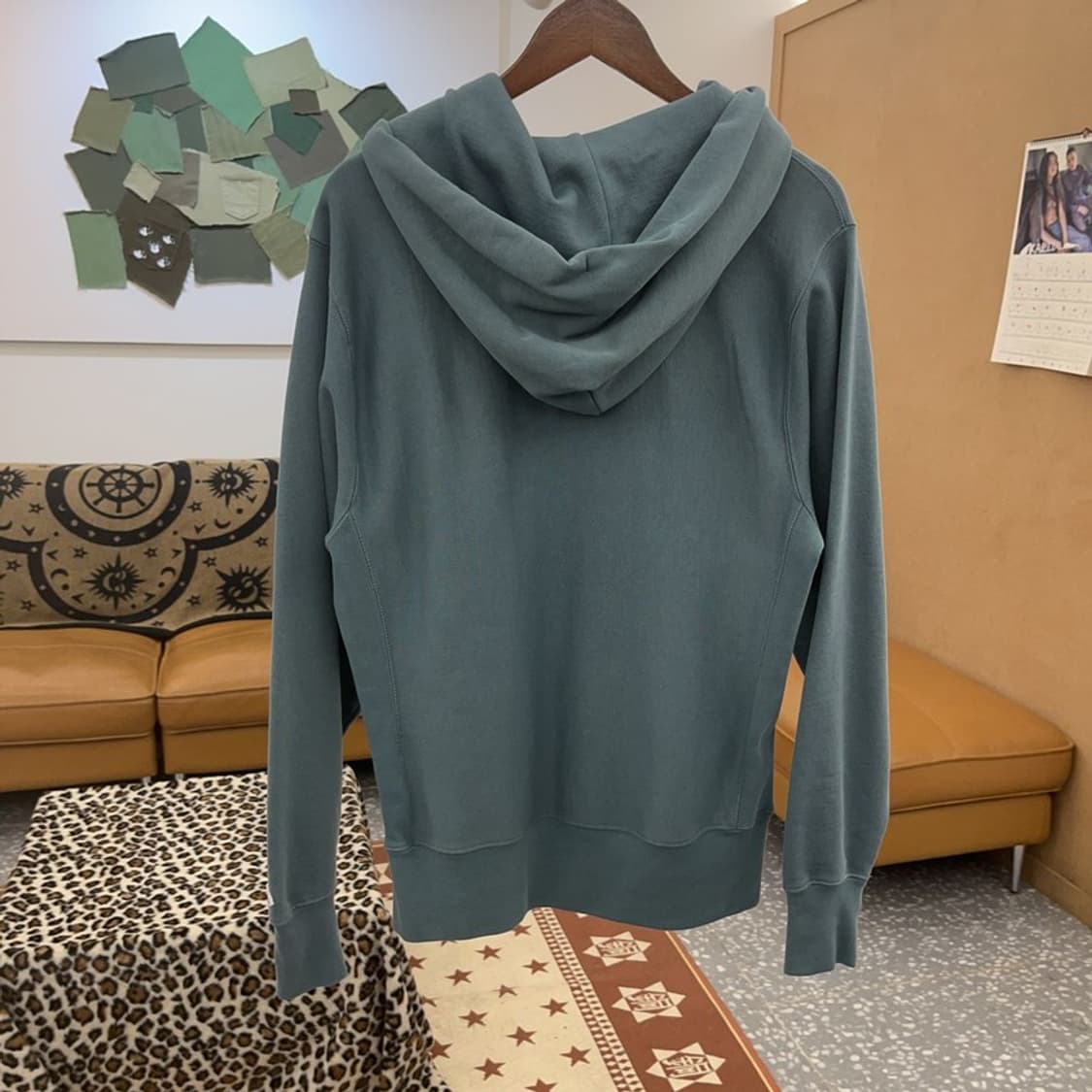 챔피온 빈티지 리버스위브 캔자스 제이호크 후드티 S C08975 상품이미지4