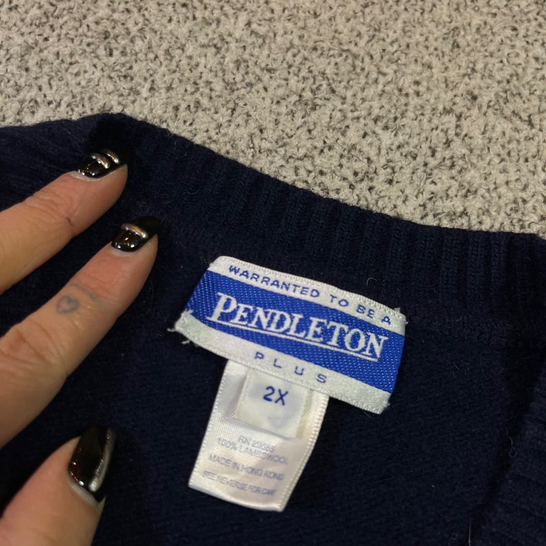 펜들턴 아가일 울 니트 베스트 상품이미지3