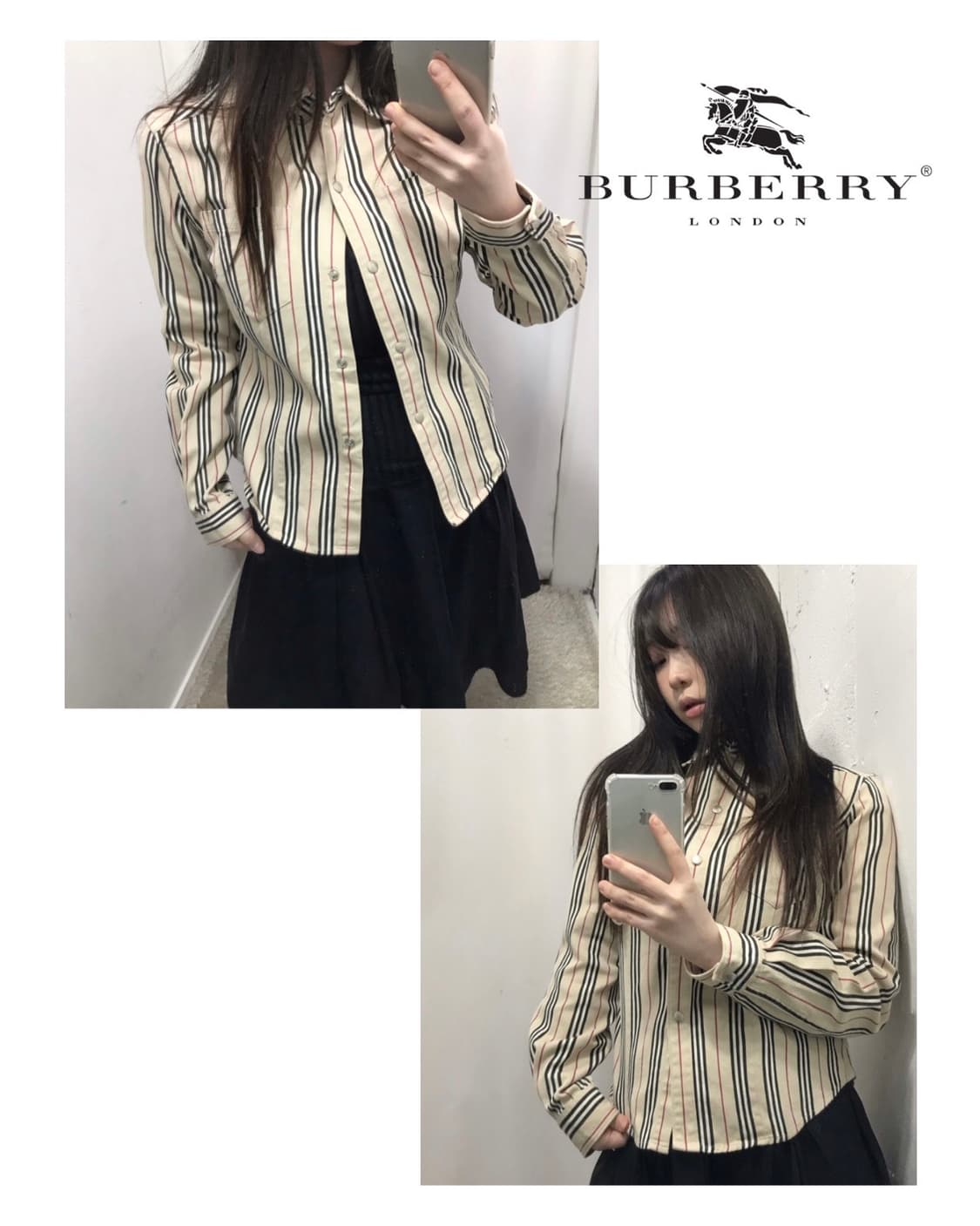 버버리 스트라이프 자켓 셔츠 상품이미지1