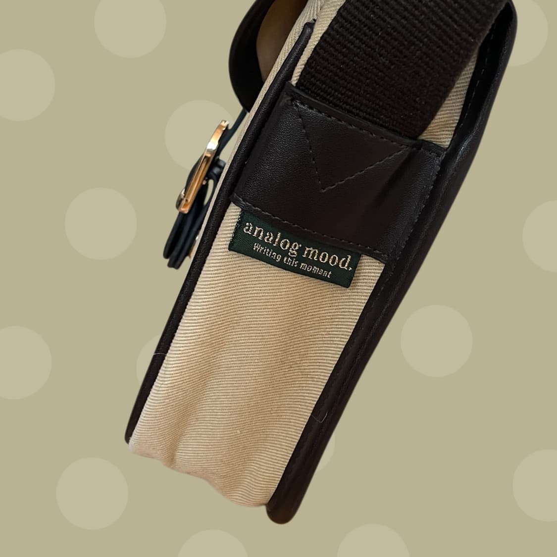 아날로그 무드 캔버스 미니 크로스백 상품이미지5