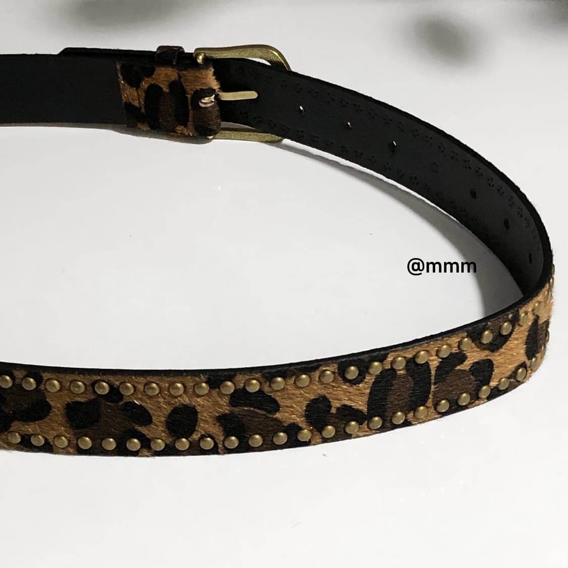 스터드 레오파드 호피 송치 벨트🐆 상품이미지6