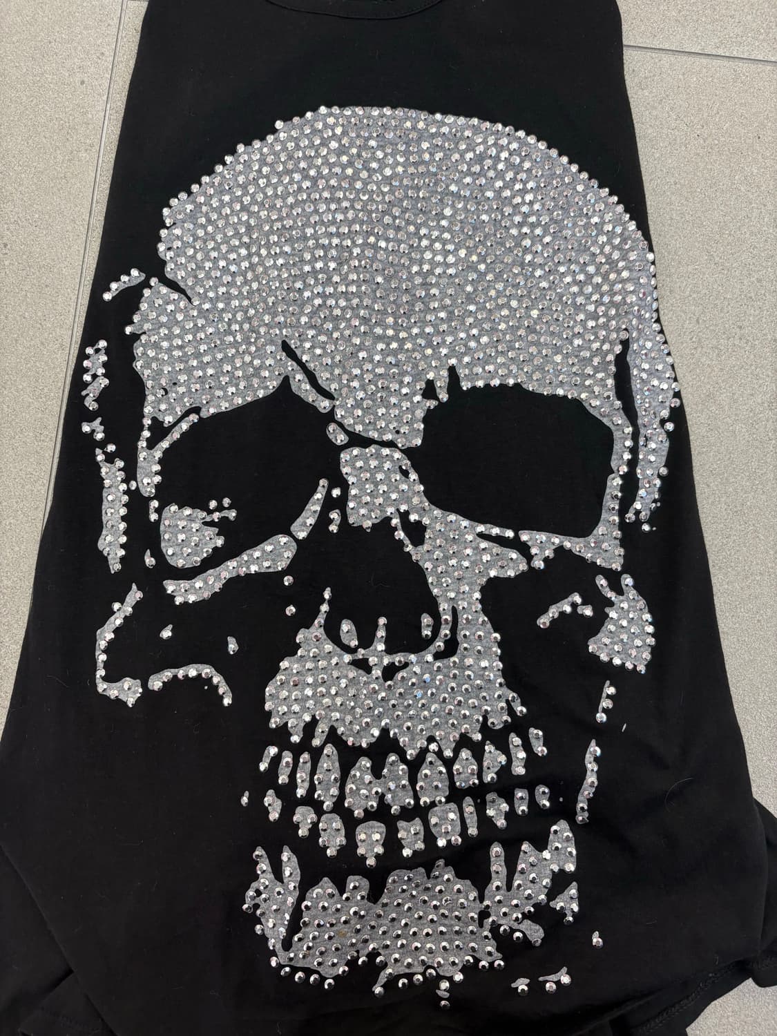 스컬 큐빅 슬릿 나시 상품이미지2