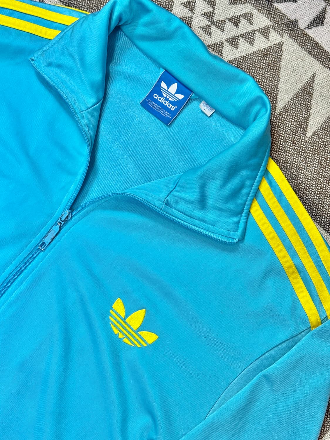 아디다스 희귀 져지 스카이옐로우 L 상품이미지6