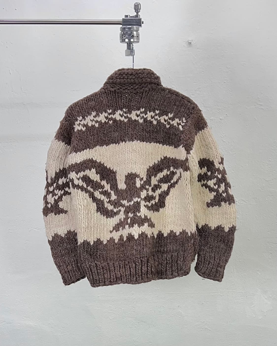 카우찬 조르딕 캐나다 울 헤비 숄 카라 코위찬 니트 자켓 상품이미지6