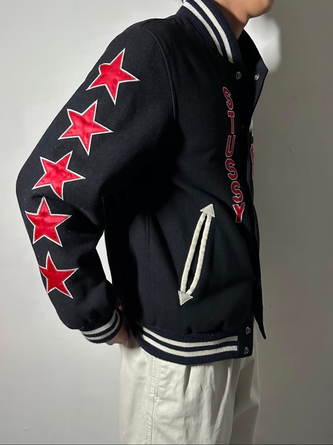 스투시 라이온 바시티 자켓 상품이미지3