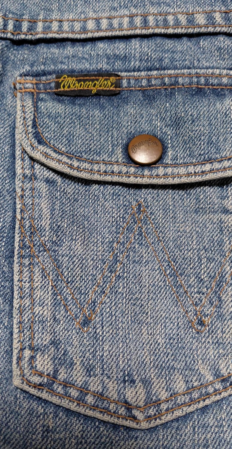 랭글러 2세대 트러커 데님 베스트 빈티지 M 상품이미지10