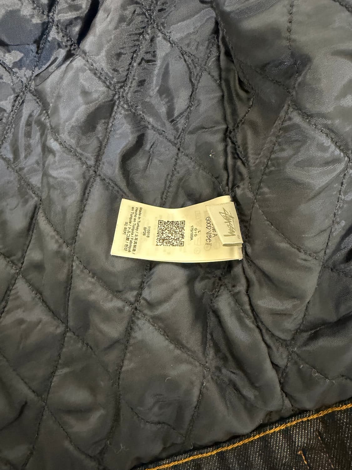 스투시 라인드 데님 트러커 자켓 린스드 인디고 상품이미지5