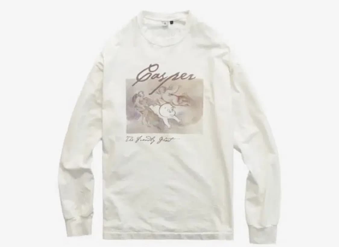 [4] 폴리테루 캐스퍼 롱슬리브 화이트 상품이미지1