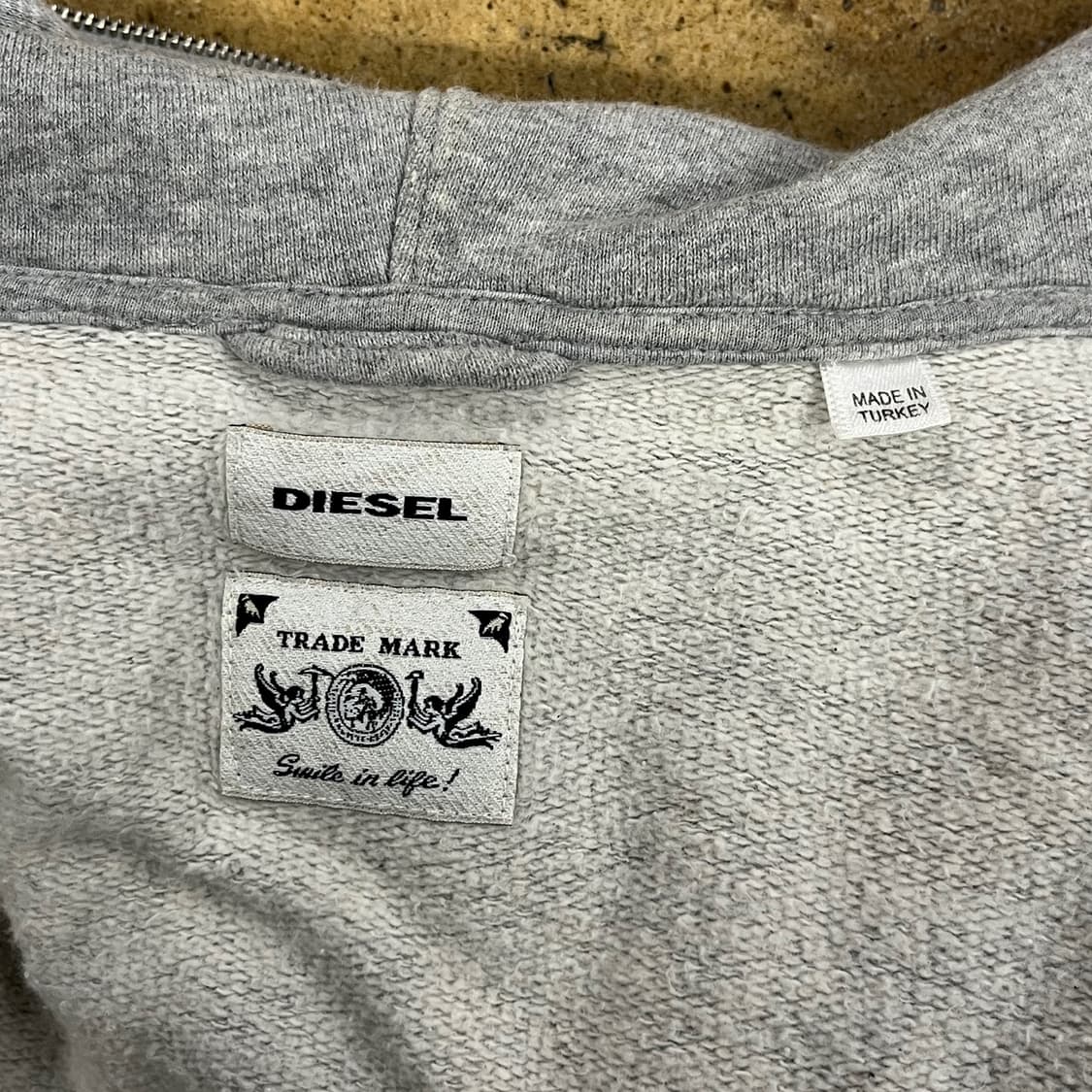 디젤 그레이 멀티 풀 지퍼 후드집업 상품이미지5