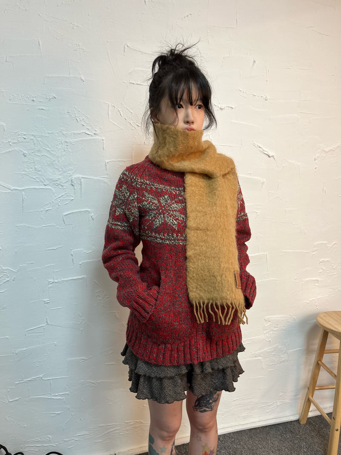 히스테릭 글래머 노르딕 울 니트 상품이미지5