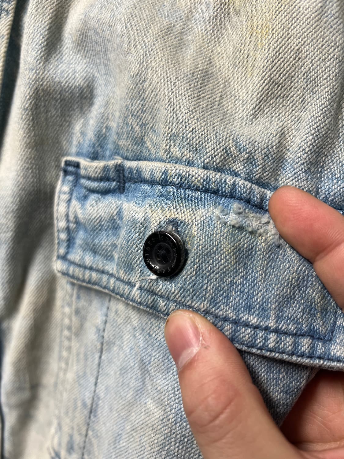 더블탭스 12AW 웨스턴 올맨 더티워싱 데님셔츠 상품이미지5