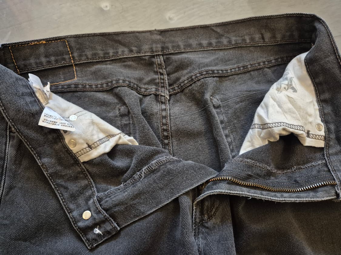 리바이스 505 블랙데님 팬츠 상품이미지5