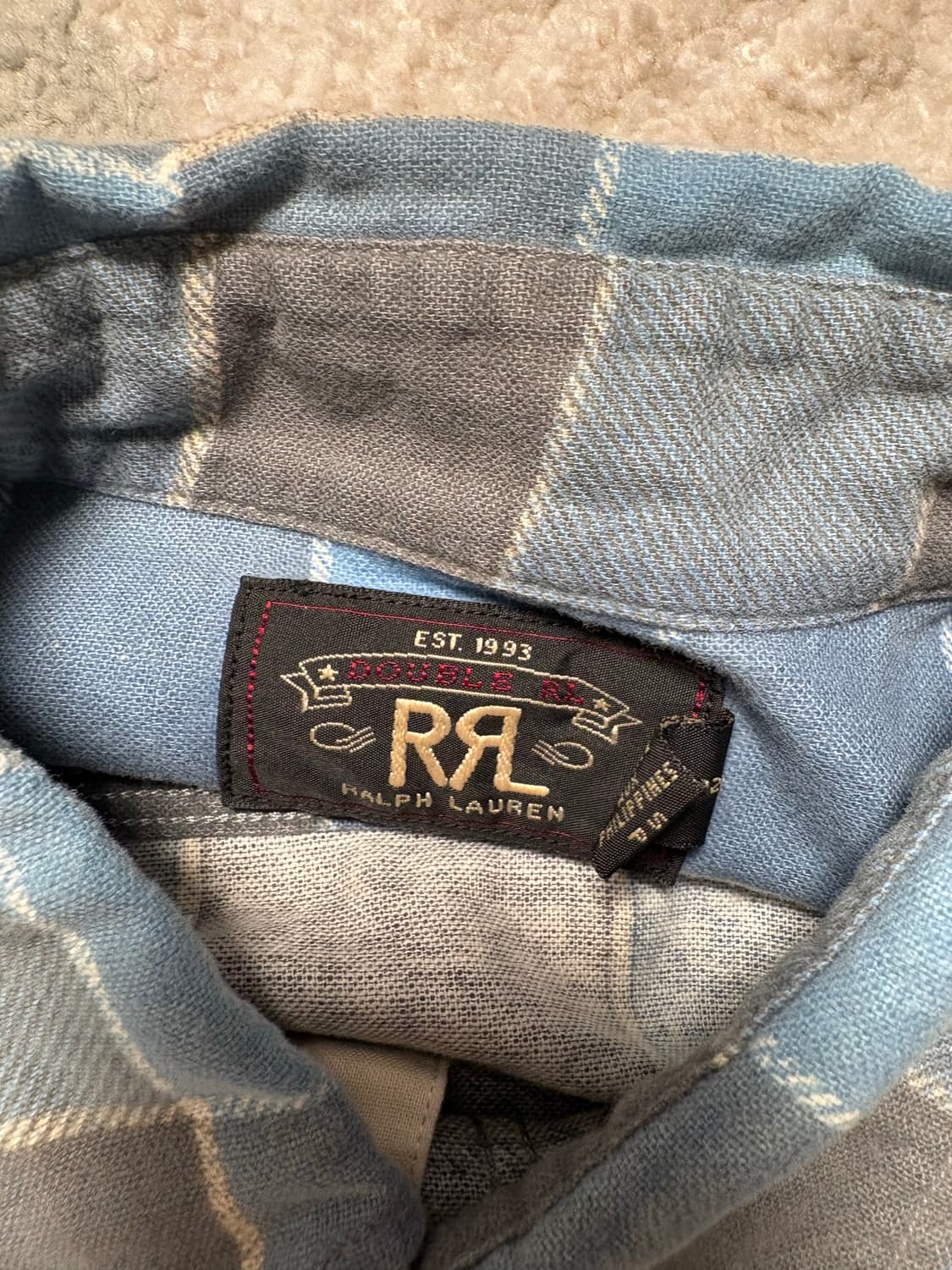 RRL 더블알엘 체크 셔츠 상품이미지3