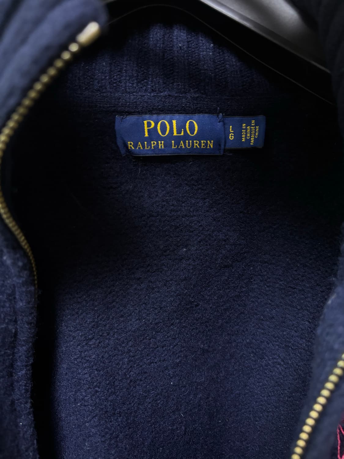 폴로 랄프로렌 빅포니 투웨이 니트집업 네이비 상품이미지2