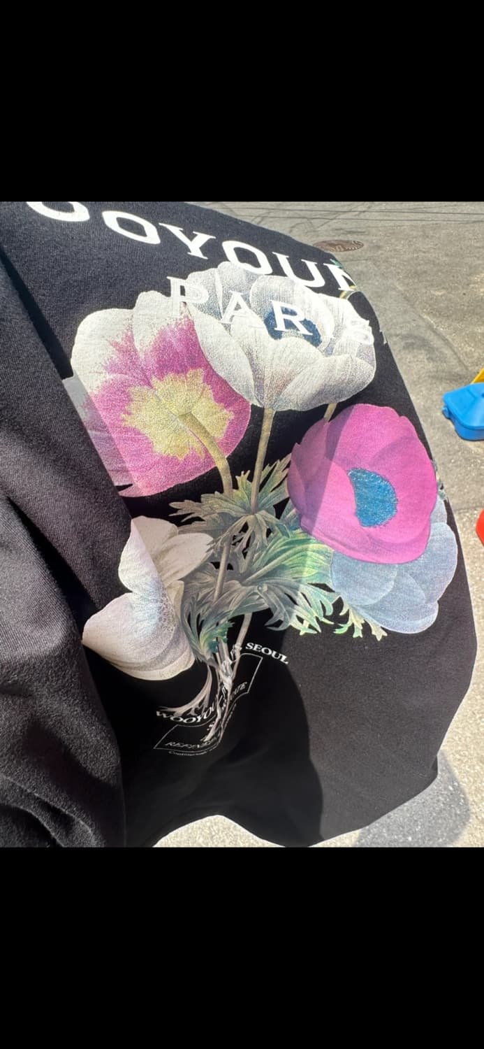 [발색/23년식] 우영미 백로고 플라워 반팔 상품이미지1