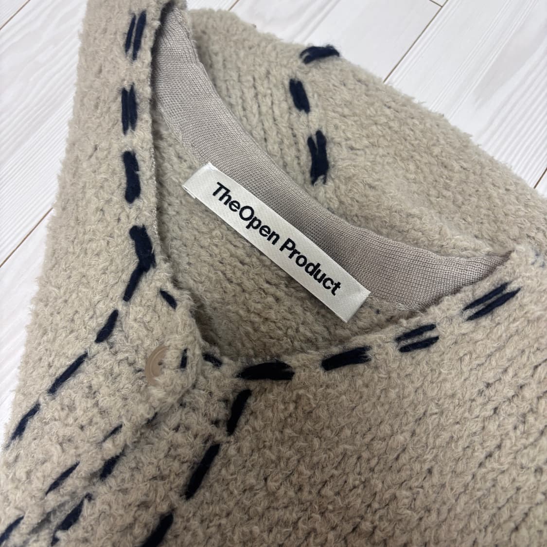 더오픈프로덕트 스티치 가디건 상품이미지4