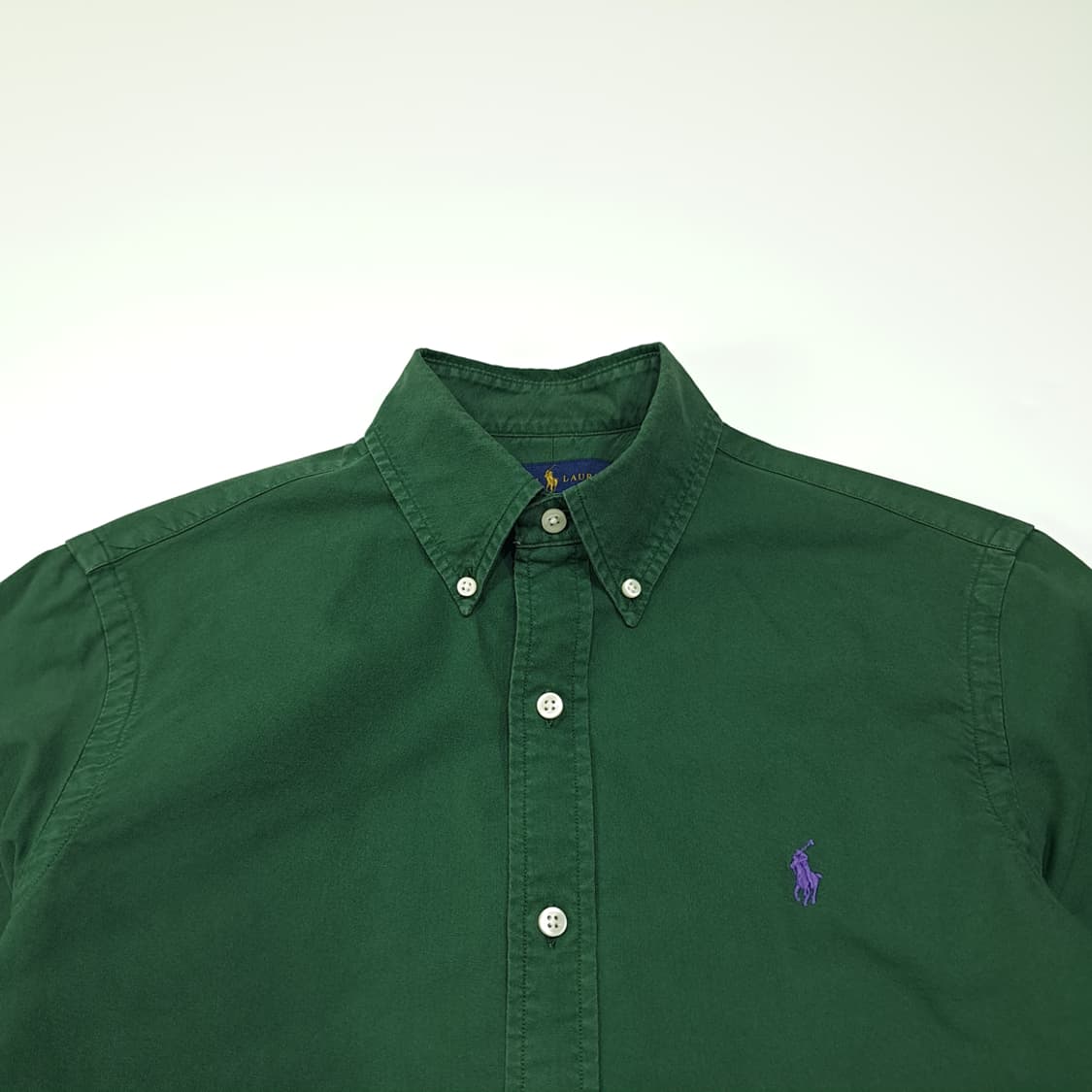 CL446 S 폴로 코튼 버튼다운 퍼플포니 그린 셔츠 남방 상품이미지2