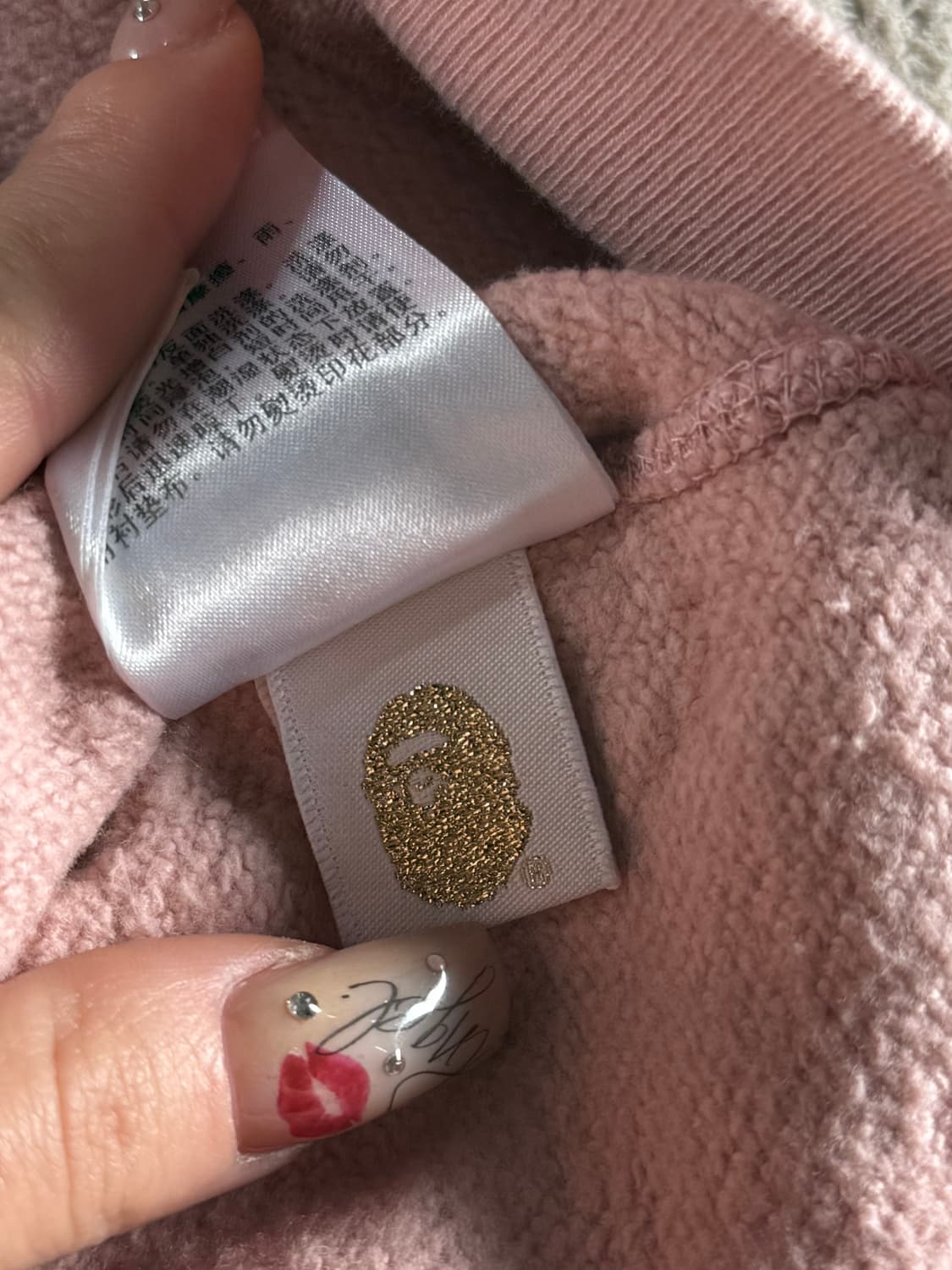 베이프 1st카모 핑크 크루넥 원피스 상품이미지4