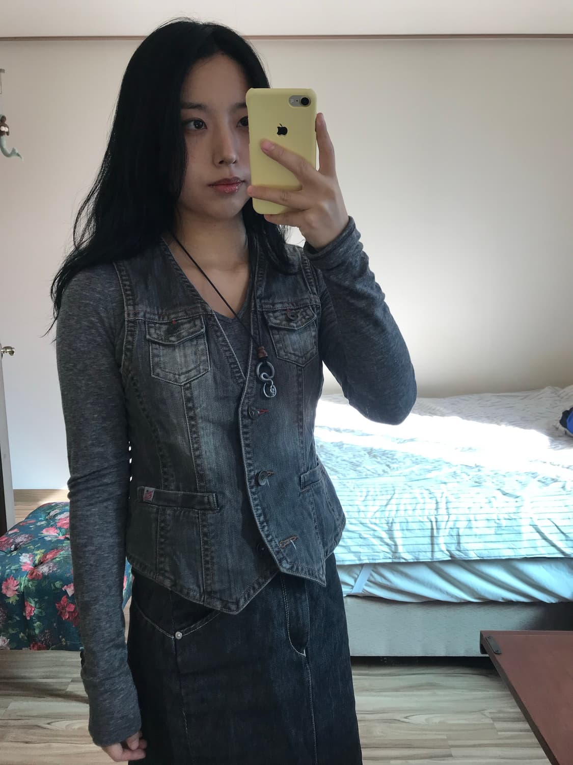 웨스턴 데님 조끼 상품이미지3