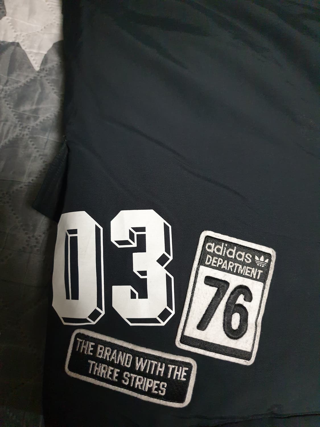 아디다스 파이어버드 빅로고 덕다운 개파카 블랙 (L) 상품이미지3