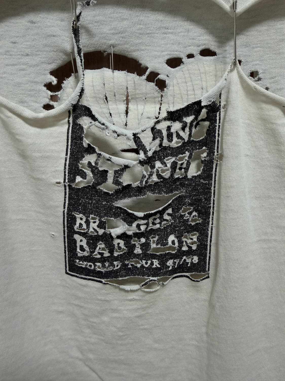 Super distressed Rolling stones Tour Tee 상품이미지4