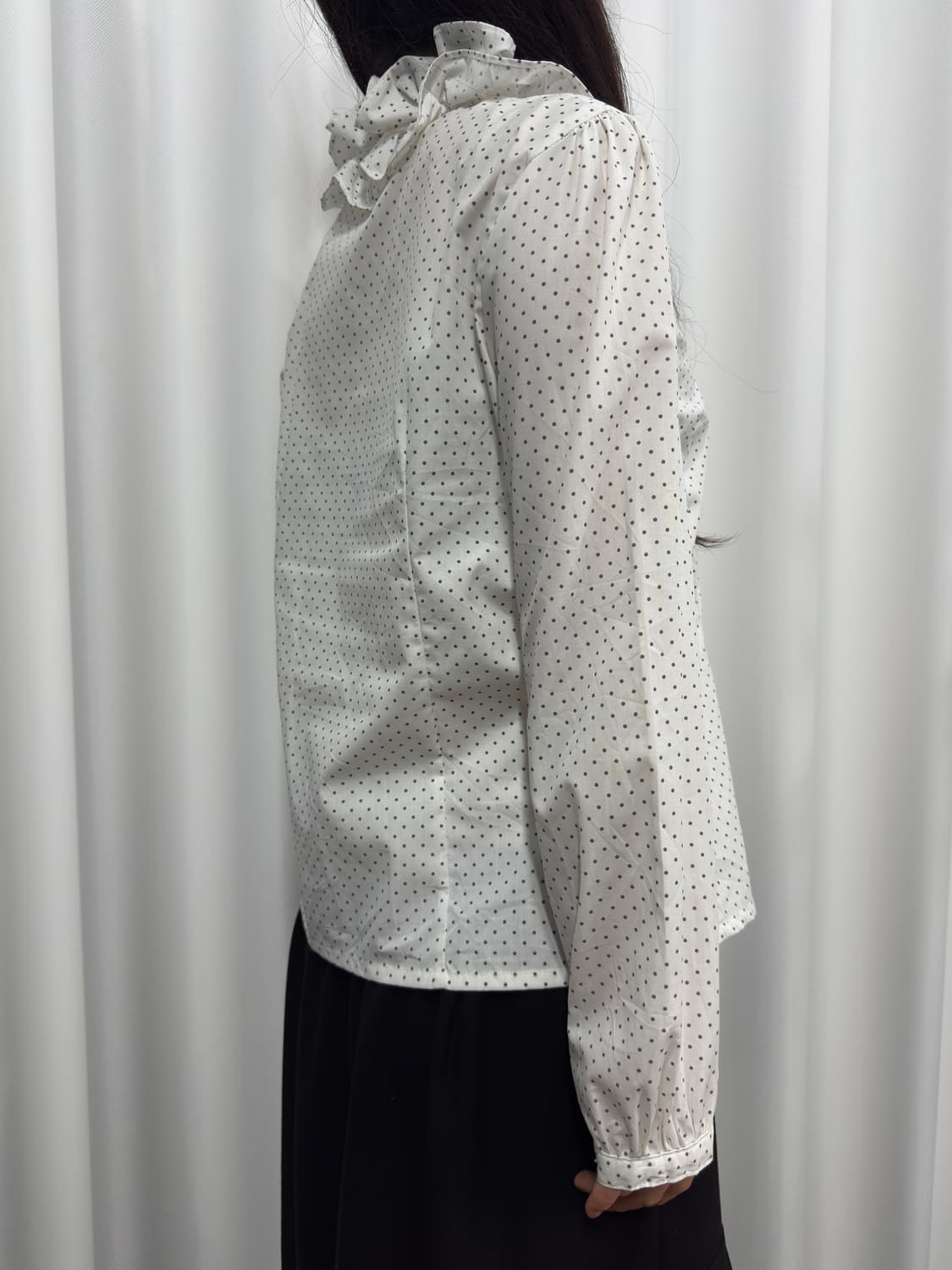 dot frill shirt 상품이미지3