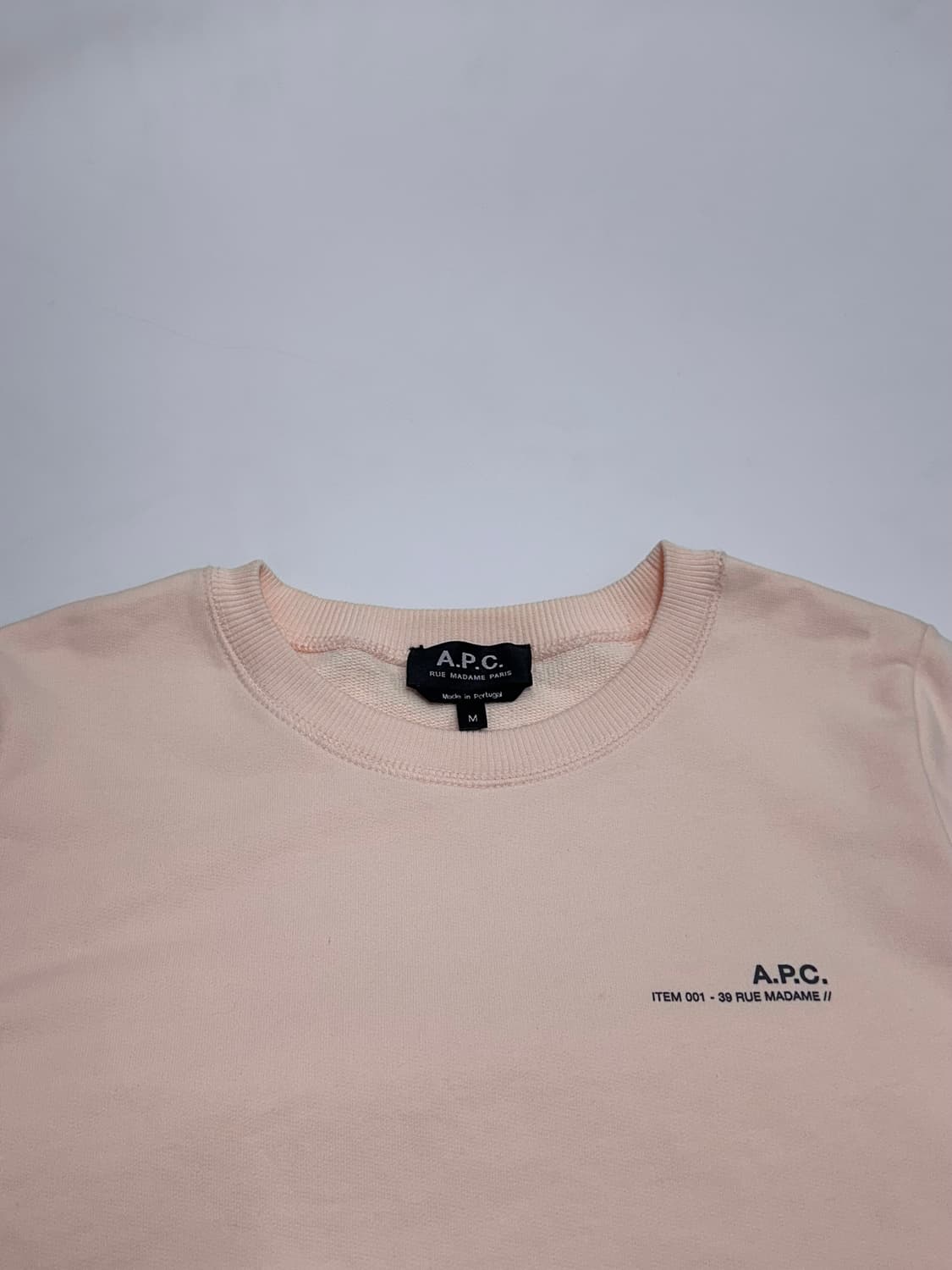 A.P.C. 아페쎄 연핑크 맨투맨 상품이미지2