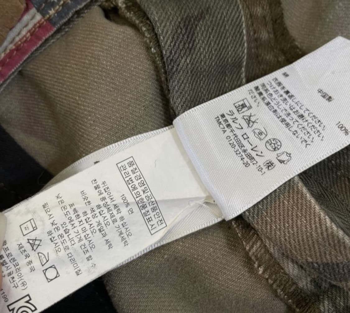 폴로 POLO 데님앤서플라이 밀리터리 카모반바지 32인치 상품이미지7