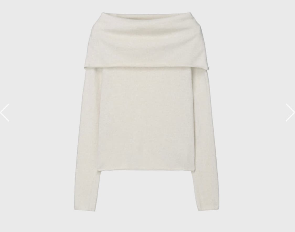 모노하 케이프 레이어드 니트 새상품 아이보리 Cape Layered 상품이미지1