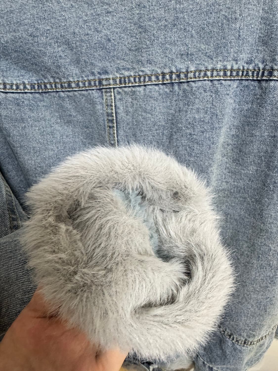 빈티지 데님 퍼자켓  상품이미지2