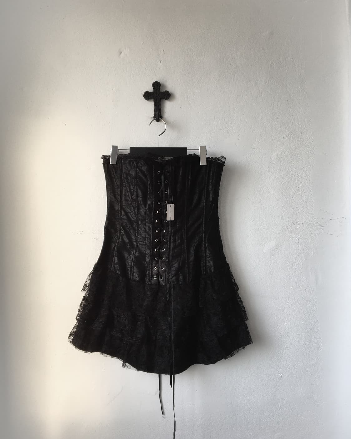 Lace lace up corset onepiece 상품이미지2