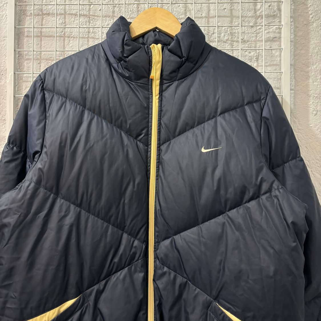 00s 나이키 올드스쿨 빈티지 네이비 패딩 자켓 XL 상품이미지3