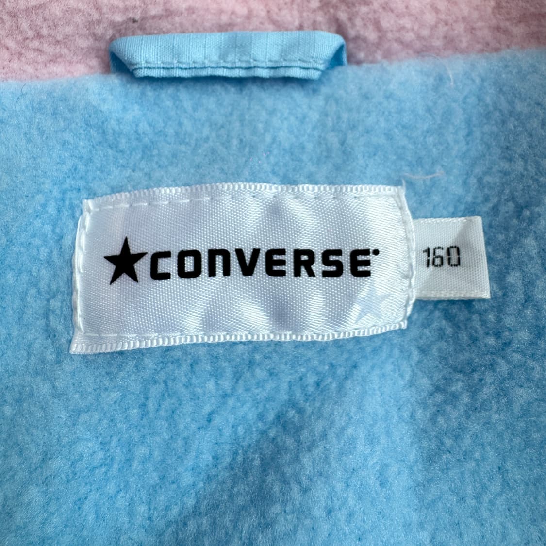 *새상품* 컨버스 제팬 빅로고 색감 하늘 핑크 바람막이  상품이미지7