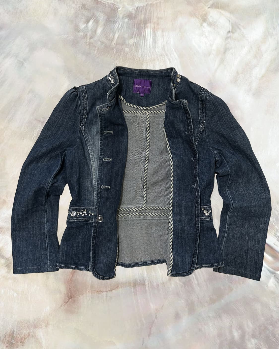 빈티지 올리비아로렌 쥬얼리 데님자켓 상품이미지2