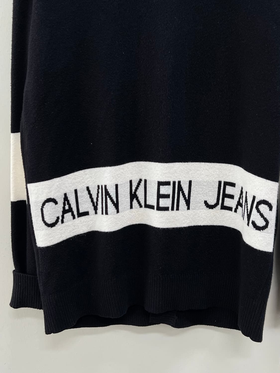 (M) 켈빈클라인 가디건 블랙 상품이미지6