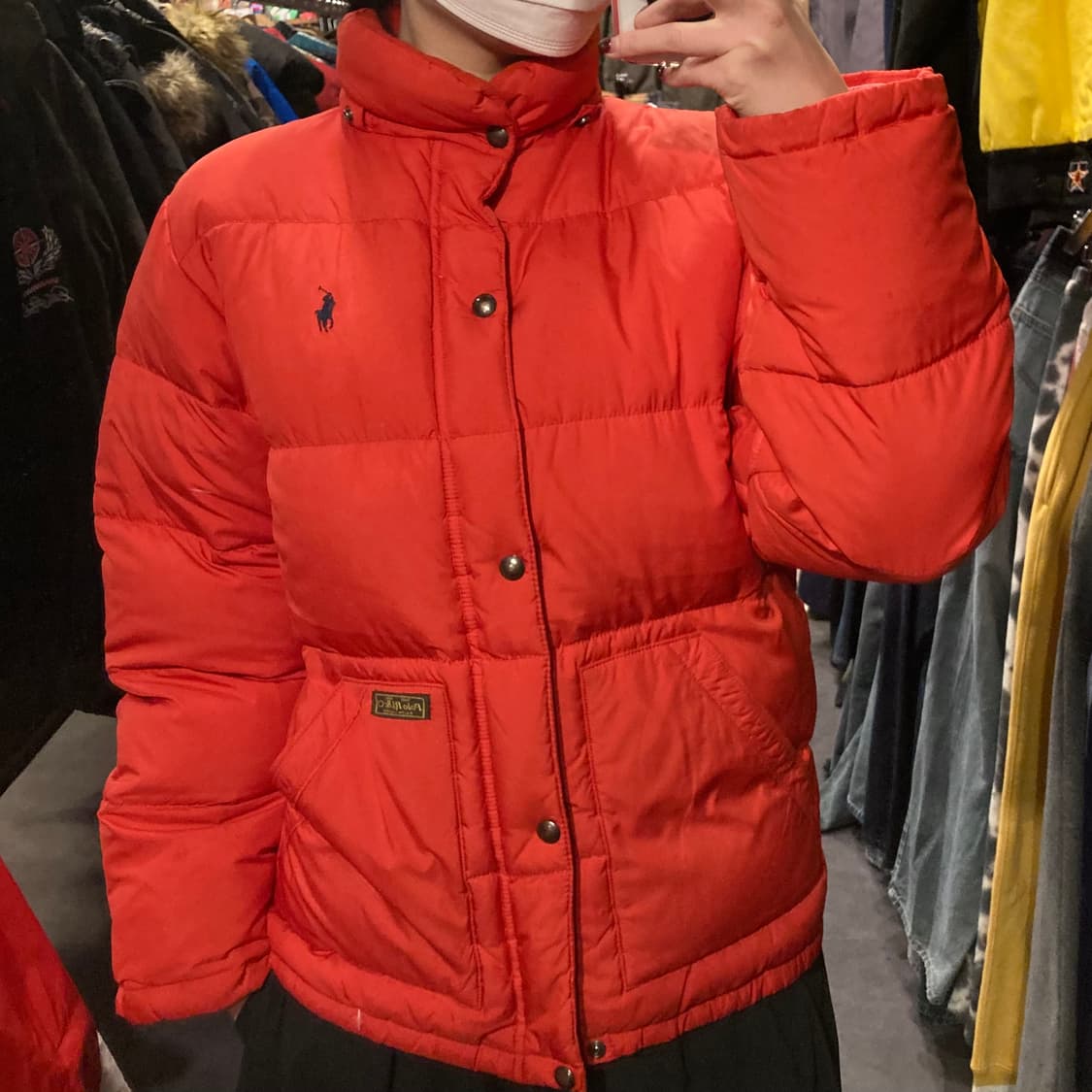 [IM] 폴로 패딩 자켓 레드 상품이미지3