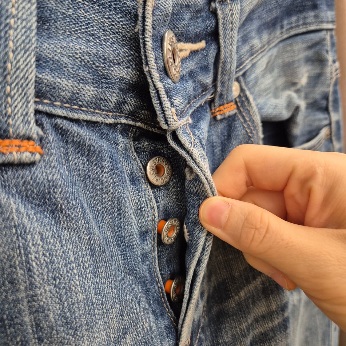 리바이스 522 슬림 스트레이프 핏 데님 팬츠 32 상품이미지6