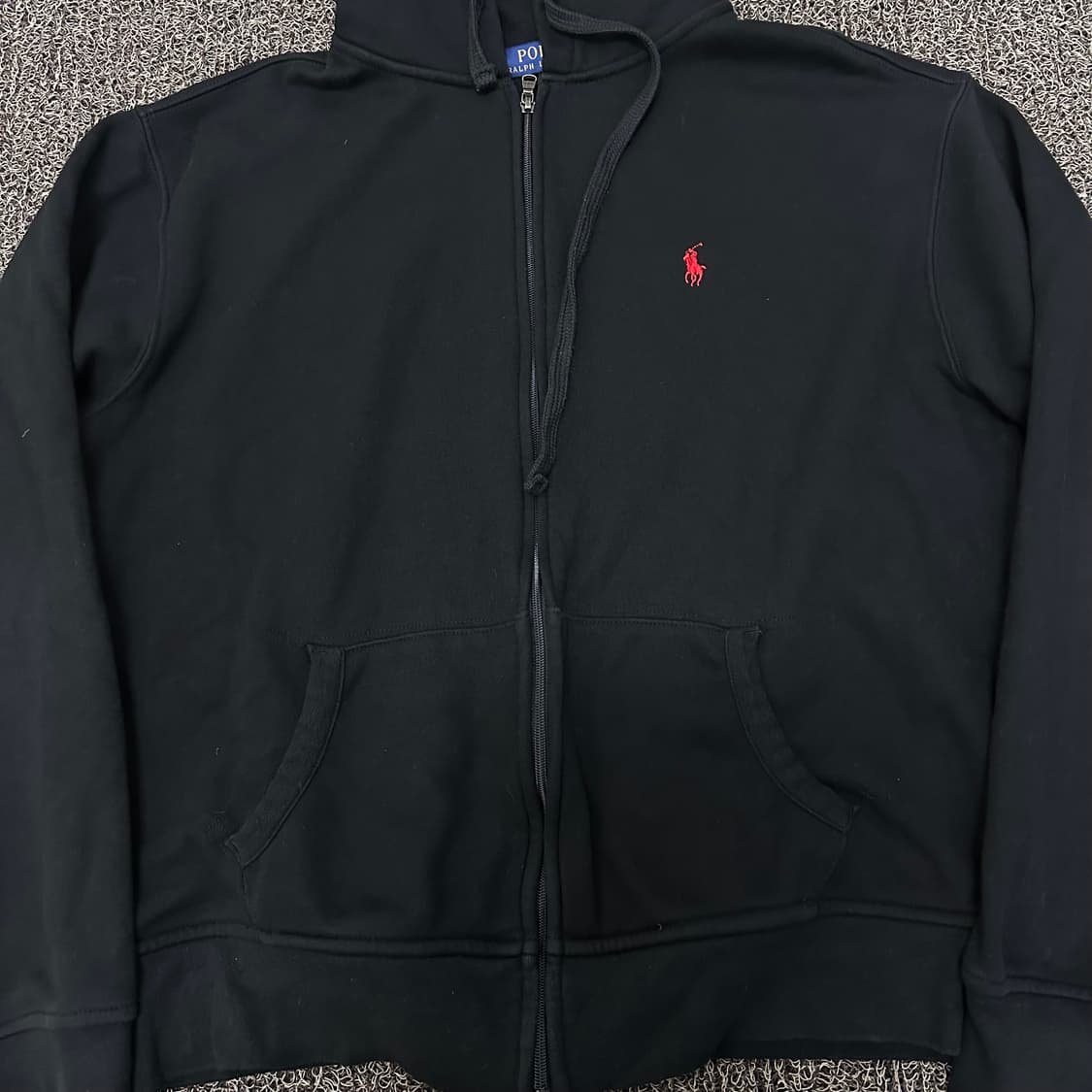 POLO 폴로 랄프로렌 기모 후드집업 매장판 블랙 L 상품이미지2