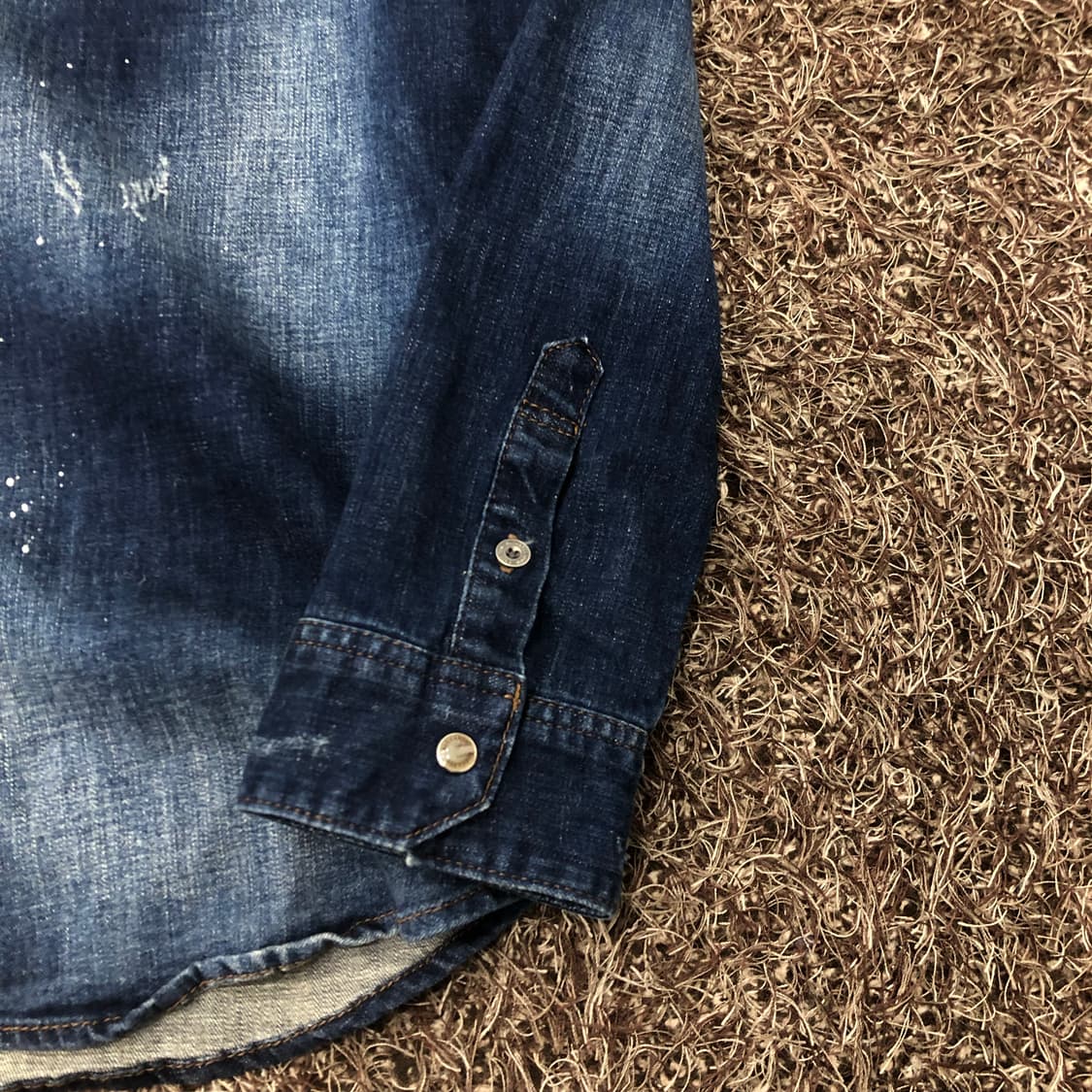 버커루 페인트 데님 워싱 웨스턴 셔츠 상품이미지3