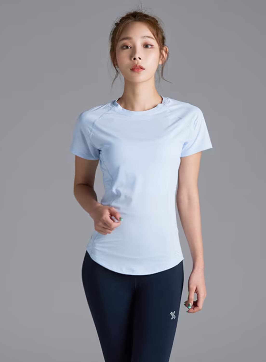 젝시믹스 아이스페더 숏슬리브 s 블랙, 베이비블루 (일괄) 상품이미지4