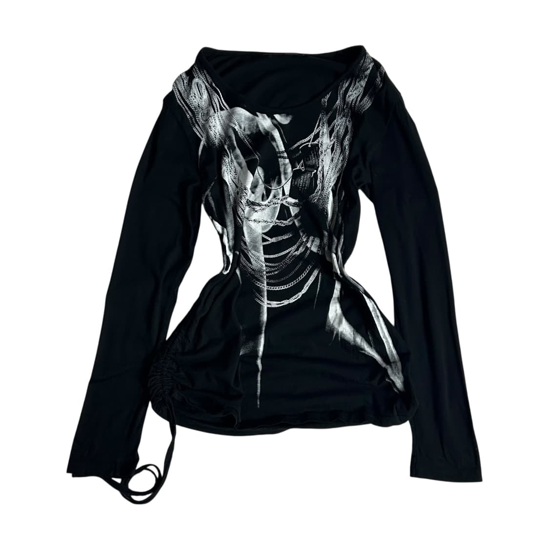 [Schlussel] 슈리셀 펑크 프린팅 셔링 롱슬리브 상품이미지1