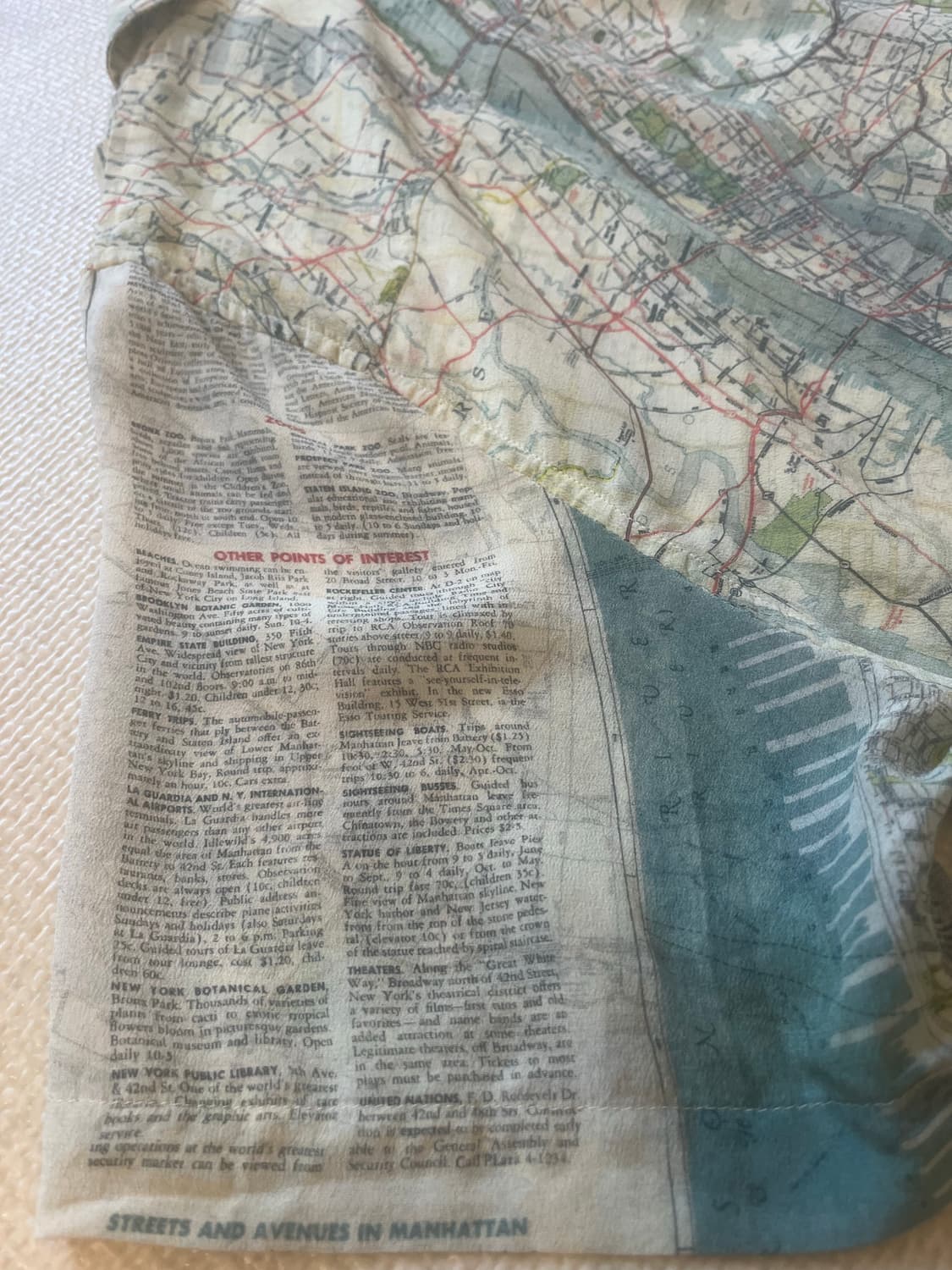 BODE NEW YORK CITY MAP SILK SHIRTS 상품이미지4