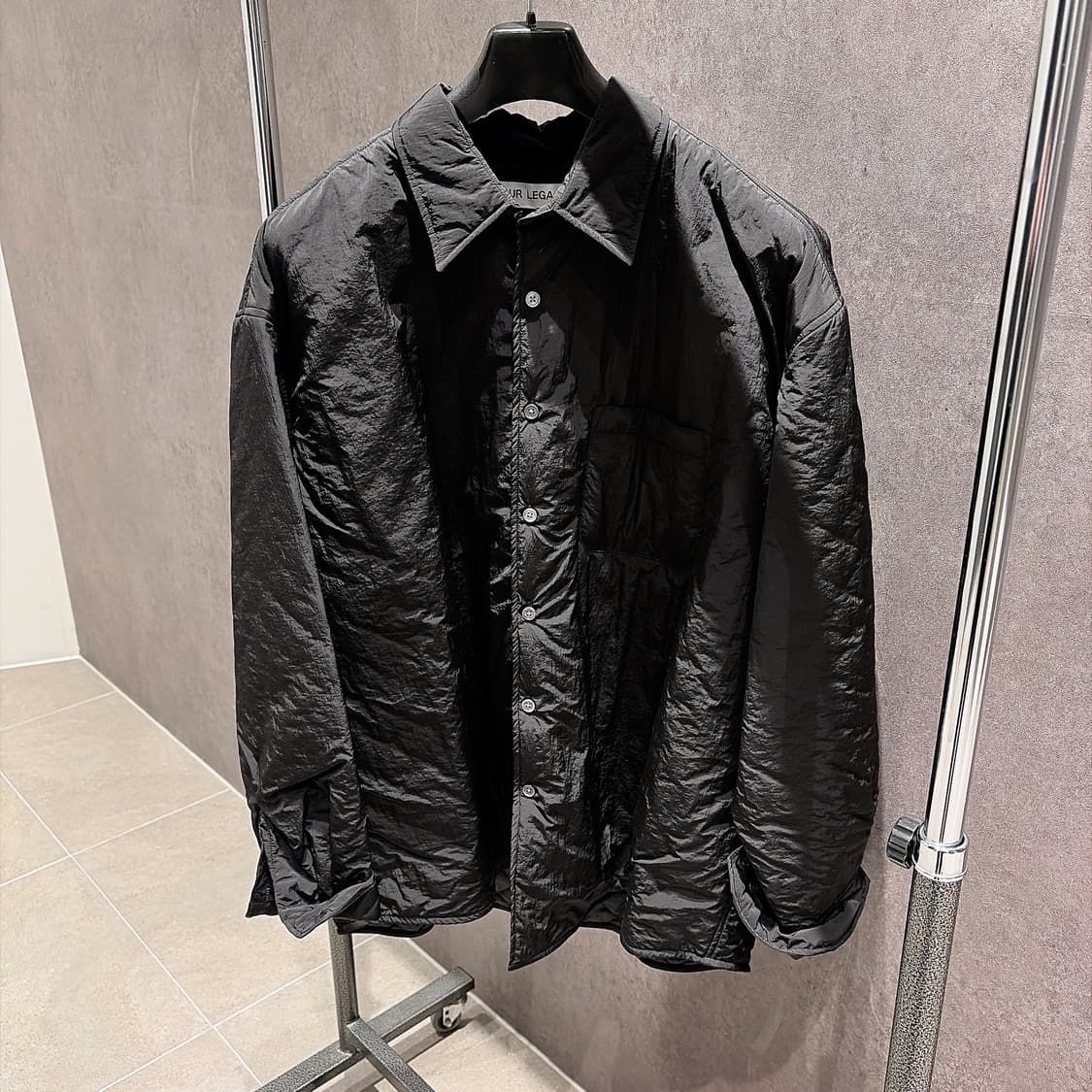 (정품/새상품) 아워레가시 남성 블랙 패디드 테크 버로우드 자켓 상품이미지1