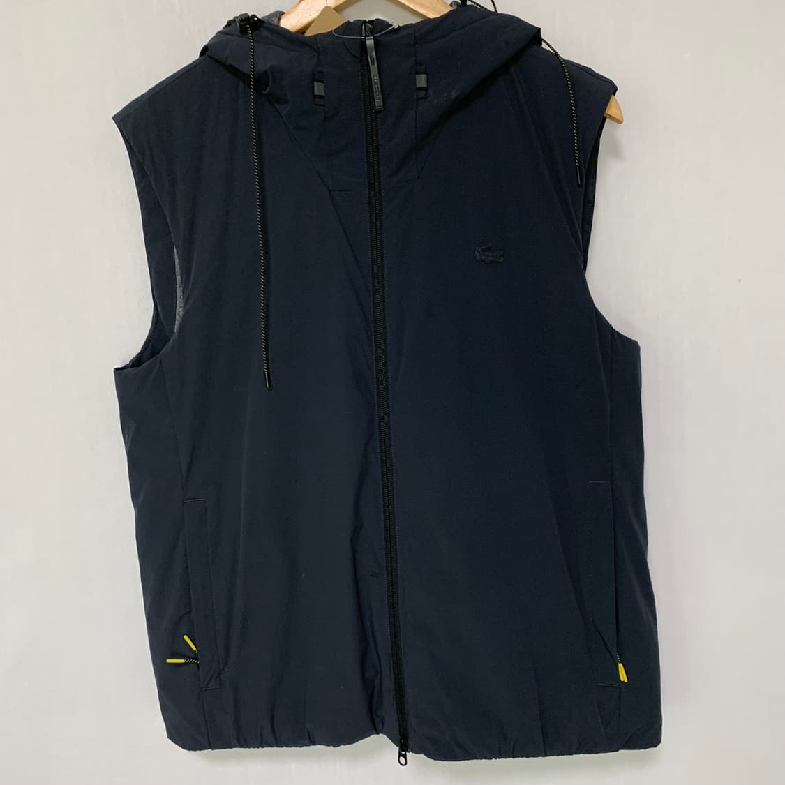 라코스테 후드 베스트 바람막이 조끼 네이비 고프코어 빈티지 M 상품이미지4